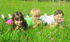 Kinder der Volksschule Buchschachen