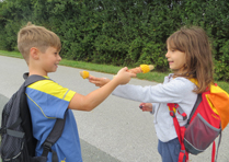 Kinder der Volksschule Buchschachen