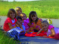 Kinder der Volksschule Buchschachen